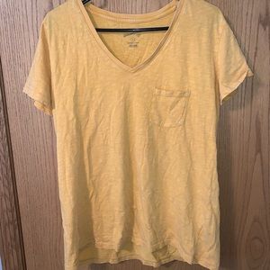 Yellow V-neck Tshirt